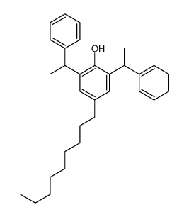 4-壬基-2,6-二(1-苯基乙基)苯酚结构式