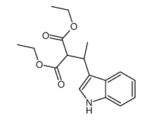 diethyl 2-[(1R)-1-(1H-indol-3-yl)ethyl]propanedioate Structure