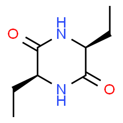 2,5-Piperazinedione,3,6-diethyl-,(3S-cis)-(9CI)结构式