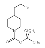 N-Boc-4-(2-溴乙基)哌啶结构式