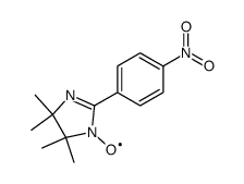 2-(4'-nitrophenyl)-4,4,5,5-tetramethyl-4,5-dihydro-1H-imidazolyl-1-oxyl结构式