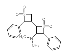 [2,3'-Bithietan]-3-amine,N,N-dimethyl-2',4-diphenyl-, 1,1,1',1'-tetraoxide structure