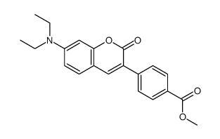 4-(7-Diethylamino-2-oxo-2H-chromen-3-yl)-benzoic acid methyl ester结构式