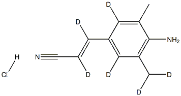 (E)-3-(4-Amino-3,5-dimethylphenyl)acrylonitrile-d6 Hydrochloride图片