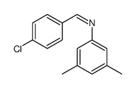 1-(4-chlorophenyl)-N-(3,5-dimethylphenyl)methanimine结构式