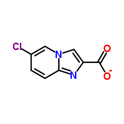 6-氯咪唑[1,2-a]吡啶-2-甲酸结构式