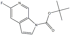 5-Fluoro-pyrrolo[2,3-c]pyridine-1-carboxylic acid tert-butyl ester结构式