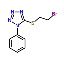 5-[(2-Bromoethyl)sulfanyl]-1-phenyl-1H-tetrazole Structure