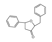 (2S,5S)-2-benzyl-5-phenyloxolan-3-one结构式