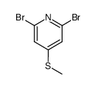 2,6-dibromo-4-methylmercapto pyridine结构式