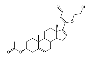 21-Formyl-3β-acetoxy-20-(2-chlorethoxy)-pregna-5,16,20-trien结构式