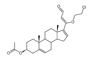 21-Formyl-3β-acetoxy-20-(2-chlorethoxy)-pregna-5,16,20-trien Structure