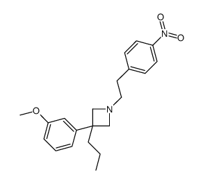 3-(m-Methoxyphenyl)-1-(p-nitrophenethyl)-3-propylazetidine Structure