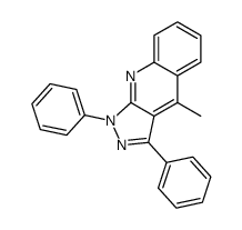 4-methyl-1,3-diphenylpyrazolo[3,4-b]quinoline结构式