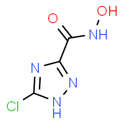 3-Chloro-N-hydroxy-1H-1,2,4-triazole-5-carboxamide structure