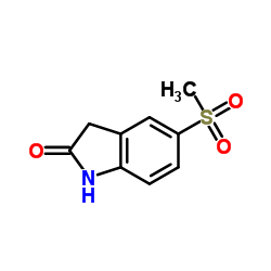 5-(Methylsulfonyl)-1,3-dihydro-2H-indol-2-one Structure
