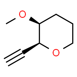 2H-Pyran, 2-ethynyltetrahydro-3-methoxy-, cis- (9CI) structure