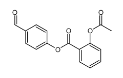 4-(2-acetoxybenzoyloxy)benzaldehyde Structure