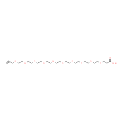 Propargyl-PEG10-acid Structure