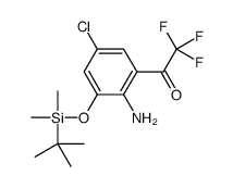 4-CHLORO-2-TRIFLUOROACETYL-6-(TERT-BUTYLDIMETHYLSILYLOXY)ANILINE structure