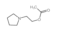 2-pyrrolidin-1-ylethyl acetate结构式