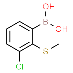 3-Chloro-2-(methylsulfanyl)phenylboronic acid Structure