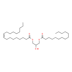 1-Myristoyl-3-Oleoyl-rac-glycerol结构式