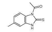 1-acetyl-5-methylbenzimidazole-2-thione Structure