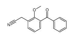 (3-benzoyl-2-methoxyphenyl)acetonitrile Structure