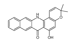 6-Hydroxy-3,3-dimethyl-7,14-dihydro-3H-benzo[b]pyrano[3,2-h]acridin-7-one Structure