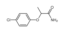 2-(4-chlorophenoxy)propanamide Structure