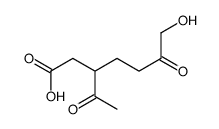 3-acetyl-7-hydroxy-6-oxoheptanoic acid结构式