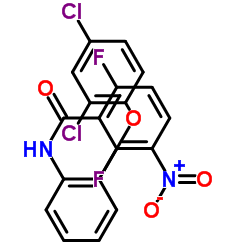 N-[2-(2,4-Dichlorophenoxy)phenyl]-2,6-difluoro-3-nitrobenzamide Structure