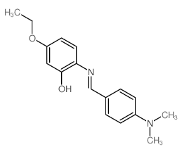 Phenol,2-[[[4-(dimethylamino)phenyl]methylene]amino]-5-ethoxy- Structure