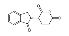 2-(1-oxo-1,3-dihydro-isoindol-2-yl)-pentanedioic acid anhydride Structure