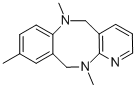 6,9,12-trimethyl-5,6,11,12-tetrahydro-1,6,12-triaza-dibenzo[a,e]cyclooctene结构式