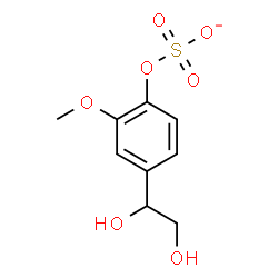3-methoxy-4-hydroxyphenylglycol sulfate Structure