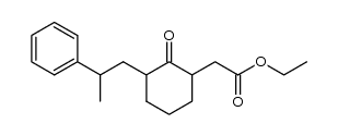 Ethyl-3-[β-methyl-β-(phenyl)ethyl]-2-oxocyclohexanacetat结构式