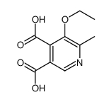 3,4-Pyridinedicarboxylic acid,5-ethoxy-6-methyl-结构式