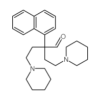 1-Piperidinebutanal, a-1-naphthalenyl-a-[2-(1-piperidinyl)ethyl]-结构式