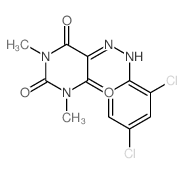 2,4,5,6(1H,3H)-Pyrimidinetetrone, 1,3-dimethyl-, 5-[2-(2,4-dichlorophenyl)hydrazone] picture