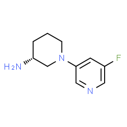 3-Piperidinamine,1-(5-fluoro-3-pyridinyl)-,(3R)-(9CI)结构式