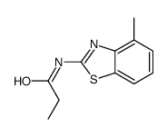 Propanamide, N-(4-methyl-2-benzothiazolyl)- (9CI) structure