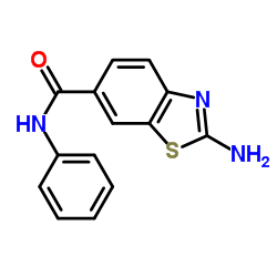 2-AMINO-BENZOTHIAZOLE-6-CARBOXYLIC ACID PHENYLAMIDE structure