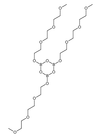 2,4,6-tris[2-[2-(2-methoxyethoxy)ethoxy]ethoxy]-1,3,5,2,4,6-trioxatriborinane Structure