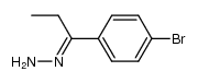 1-(4-bromo-phenyl)-propan-1-one-hydrazone Structure