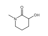 3-hydroxy-1-methyl-2-piperidinone结构式