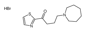 4-(azepan-1-yl)-1-(1,3-thiazol-2-yl)butan-1-one,hydrobromide Structure