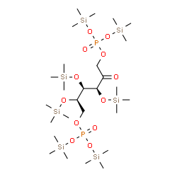 3-O,4-O,5-O-Tris(trimethylsilyl)-D-fructose 1,6-bis[phosphoric acid bis(trimethylsilyl)] ester结构式