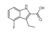 3-ethyl-4-fluoro-indole-2-carboxylic acid Structure